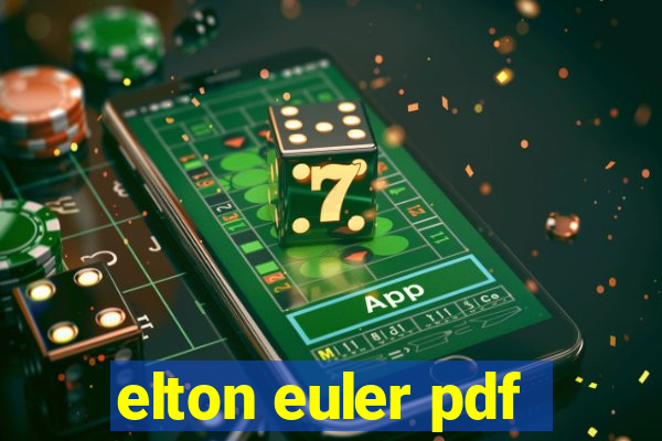 elton euler pdf